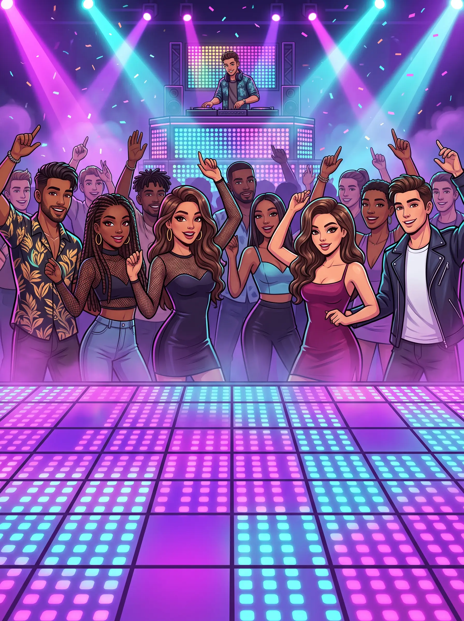 La piste de danse du Club de Biff City