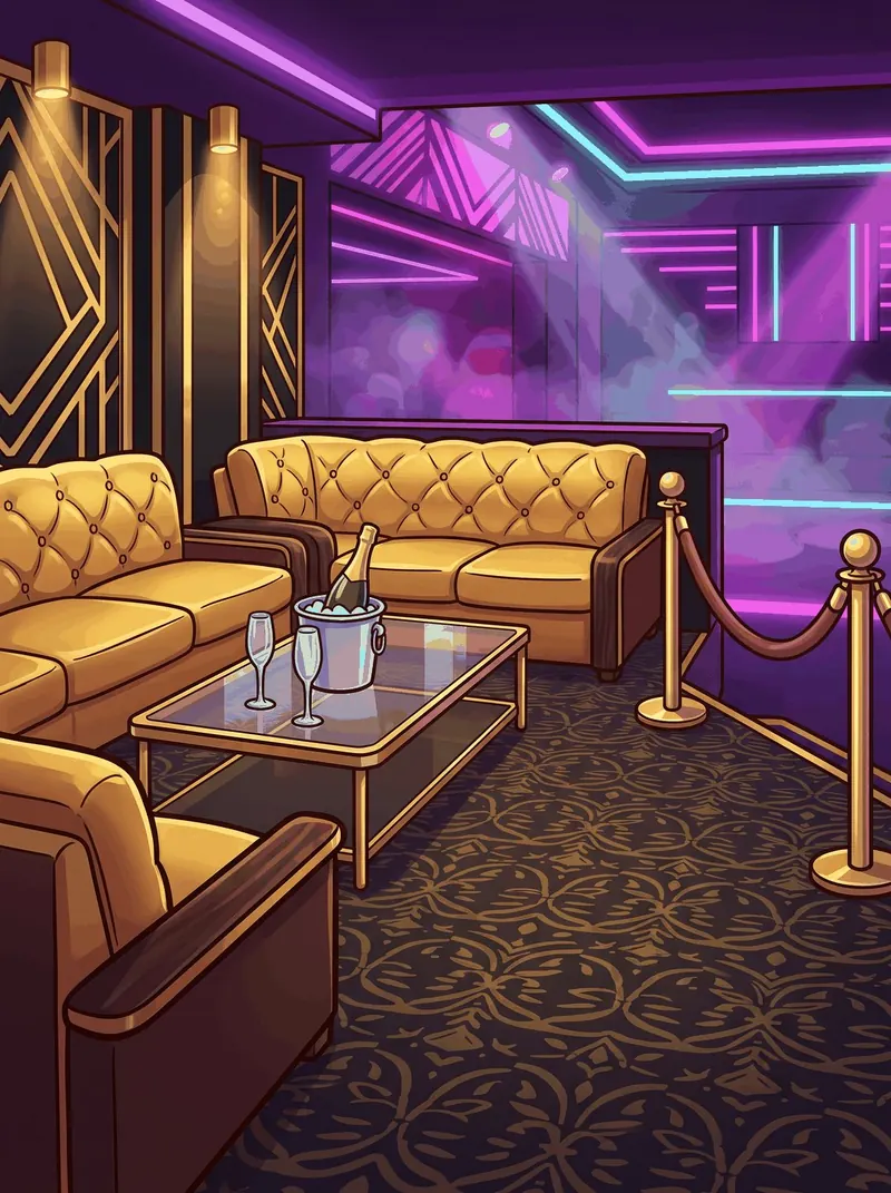 Le carré VIP du Club de Biff City