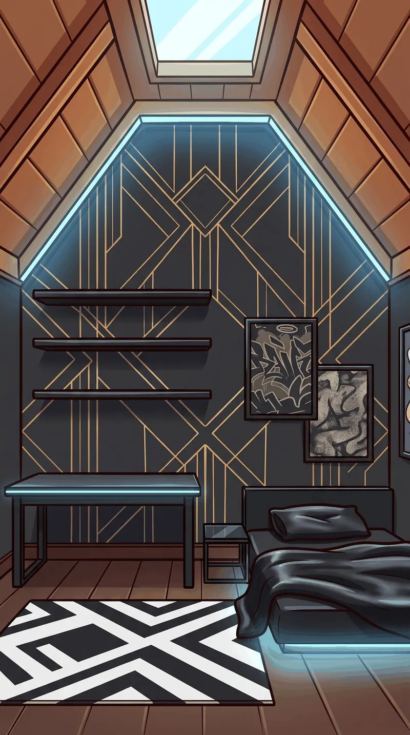Une chambre de luxe de Biff City avec son setup